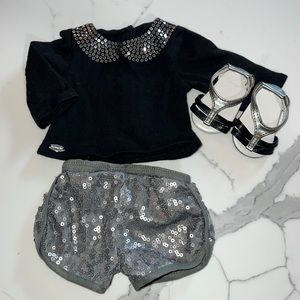 American Girl sequin short outfit.